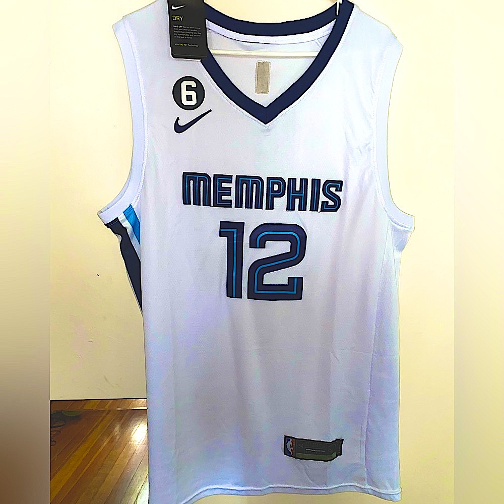 Nike Ja Morant Memphis Grizzlies Swingman Jersey White w/ Purple (Size: XXL)